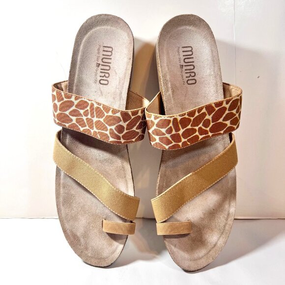 Munko American Walking Wedge Propre Size, Perfect Fit 11 SS-Tan/Giraffe Print - Picture 6 of 16